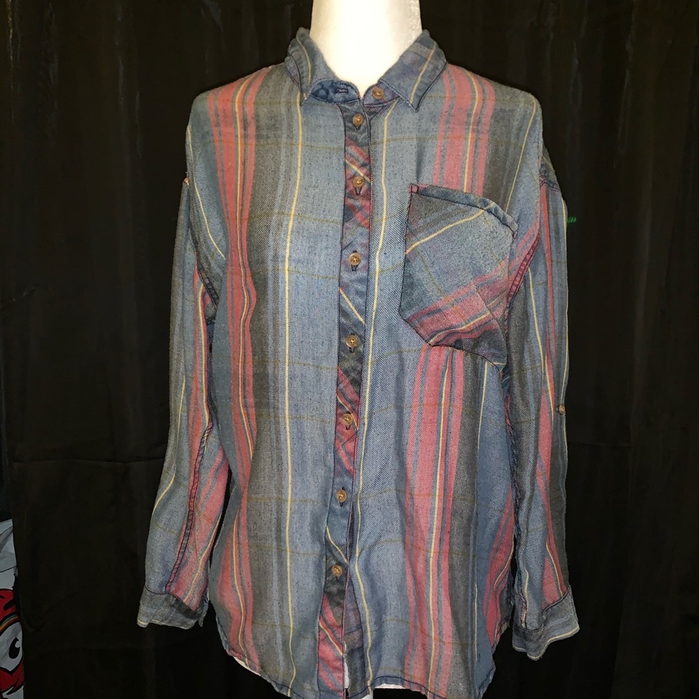Plaid button up